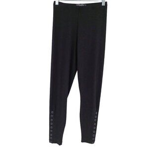Sympli Diva Legging Black Women's 2 High Rise Jersey Knit Minimalist Lounge Wear